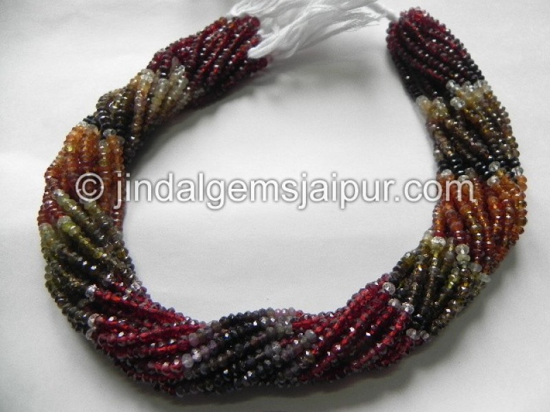 Tundru Faceted Roundelle Shape Beads